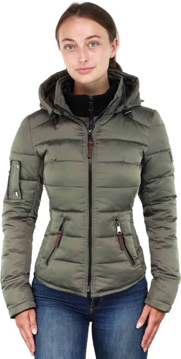 Versano Shamila New Generation Korte Dames Winterjas 3XL - Groen