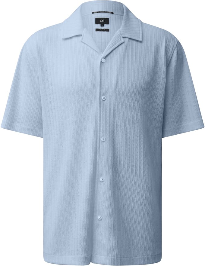 Geweven textiel shirt QS