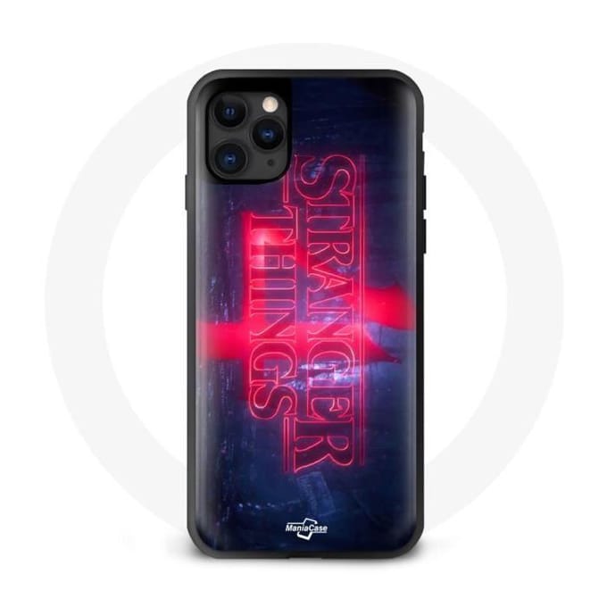 Hoesje voor Iphone 12 Mini Stranger Things Logo Transparant Seizoen 4 Trailer 2022