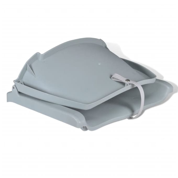 vidaXL - Bootstoel - zonder - kussen - inklapbaar - 48x51x41 - cm - grijs