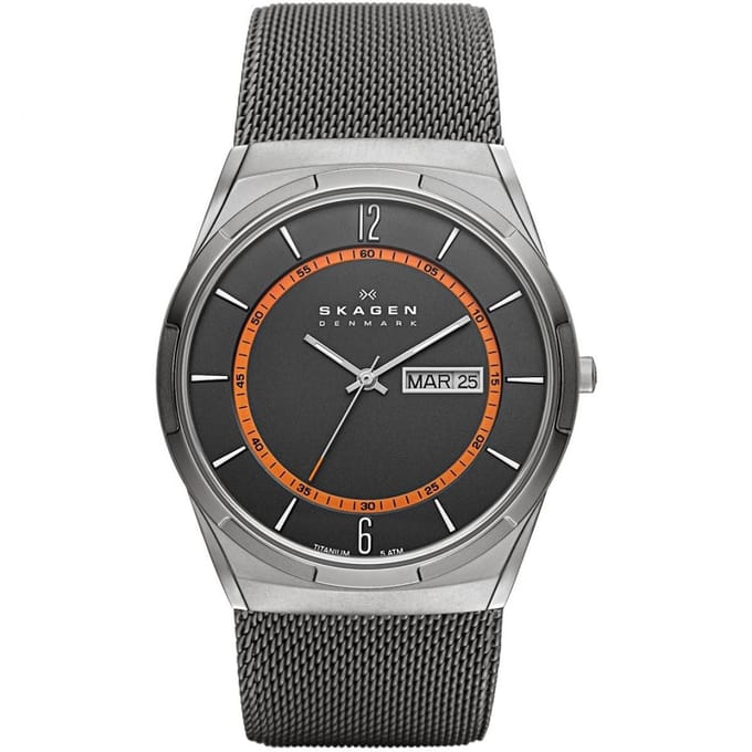 Skagen Melbye SKW6007 Herenhorloge 40 mm - Grijs