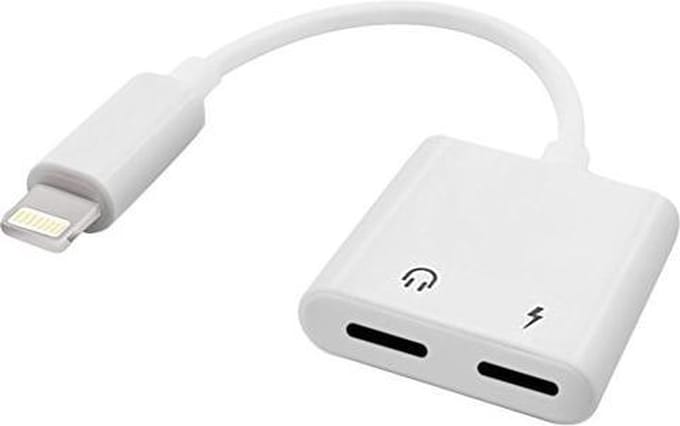 Lightning compatibel 2 in 1 splitter audio adapter opladen & audio voor iPhone