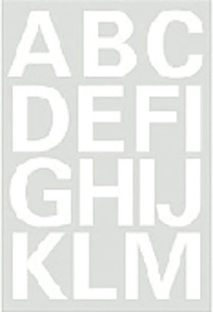 Etiket herma 4169 25mm letters a-z wit | 10 stuks