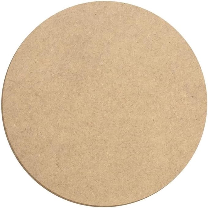 Houten Schijven - MDF Cirkels - Hobby Decoratie - Gelaserd Glad - 10 Stuks - Natuurlijk