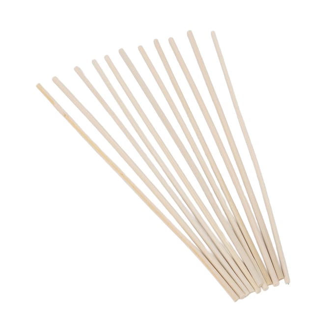 100 stuks Aroma Diffuser Stokjes Set 7,1 Inch Rotan Essentiële Olie Geur Diffuser Stokjes voor Toilet wit