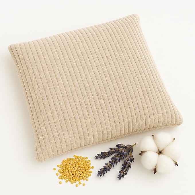 Herbruikbare Warmte- en Koudepakking met Gierst en Lavendel voor Nek en Rug