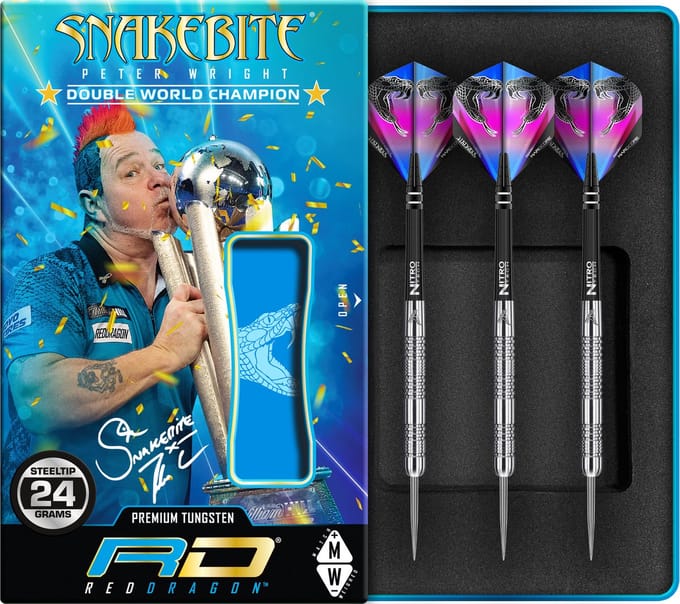 Red Dragon Peter Wright 85% Snakebite 11 - Dartpijlen