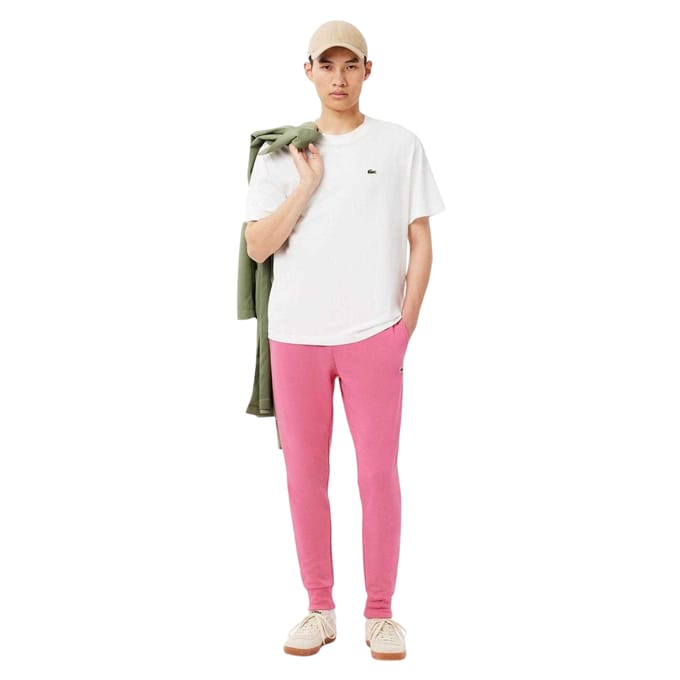Lacoste Heren Biologisch Katoenen Joggers (Roze)