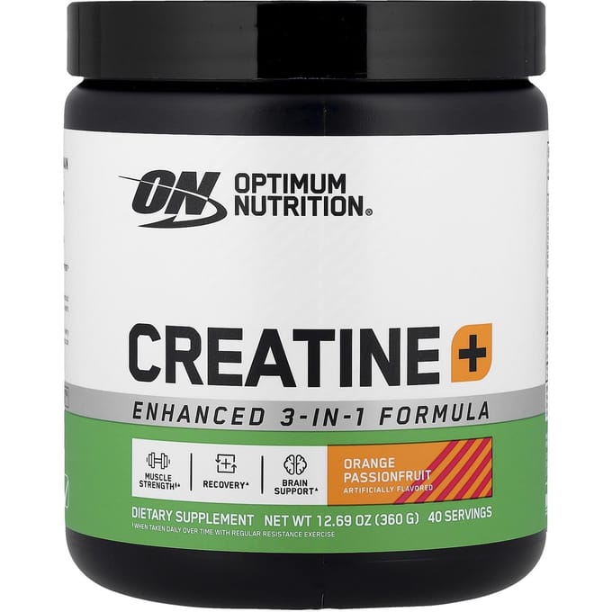 Creatine+, Sinaasappel Passievrucht, 360G(12.69Oz)