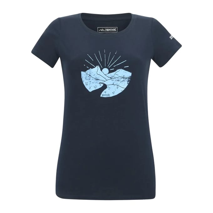 Dames T-shirt met korte mouwen en grafische print