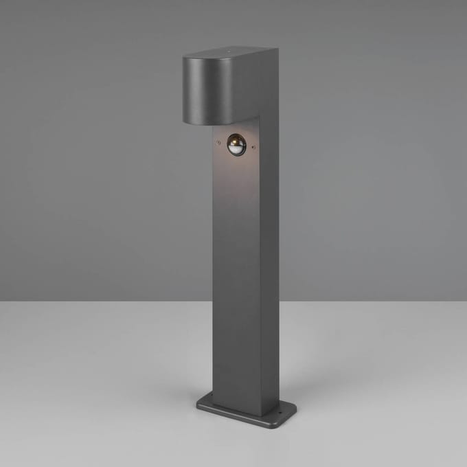 Staande Buitenlamp met Sensor - 50 cm - GU10 Fitting - Roya - Antraciet