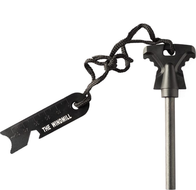 The Windmill Cast Iron - Magnesiumstick - Ferro Rod vuurstarter - Firestarter - Magnesium staaf