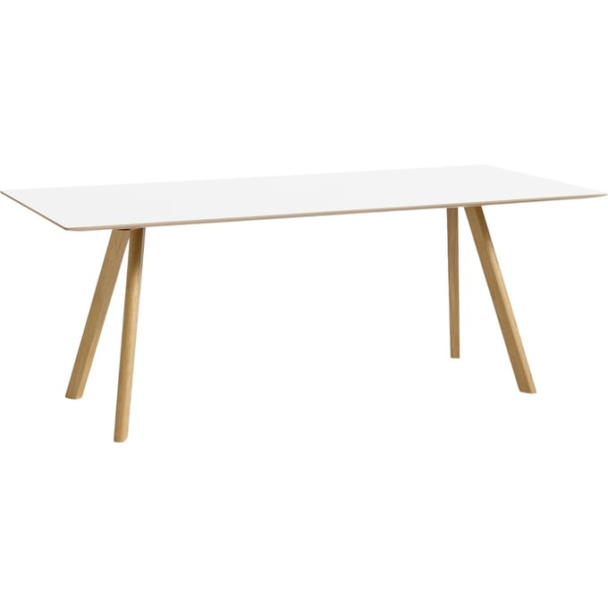 HAY Copenhague CPH30 tafel - 200 x 90 cm - lak op waterbasis - white laminate