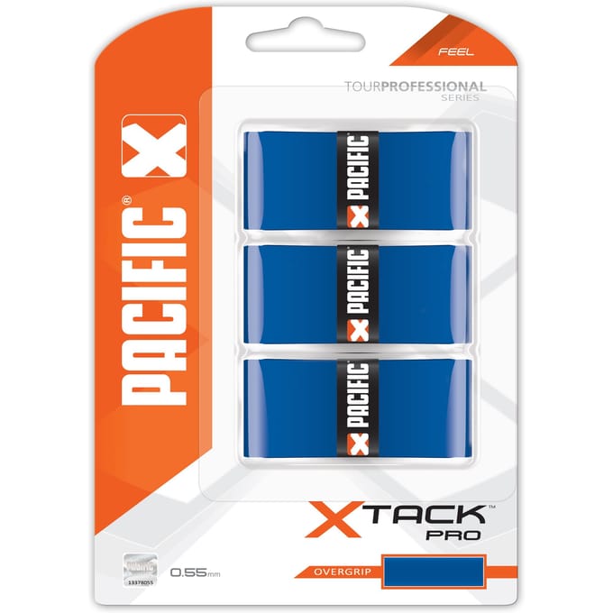 Pacific X Tack Pro - Tennisgrip - Overgrip - 0.55mm - Blauw