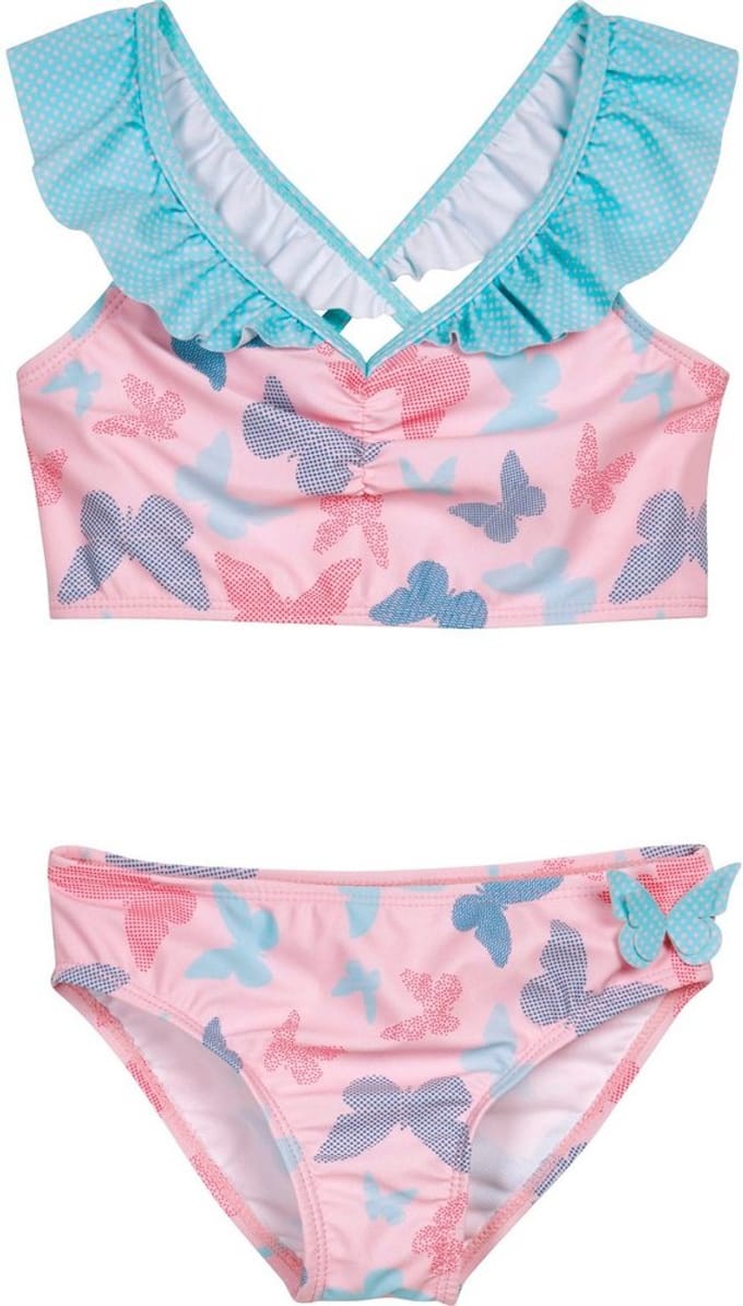 Playshoes kinderbikini met UV-bescherming en vlinders