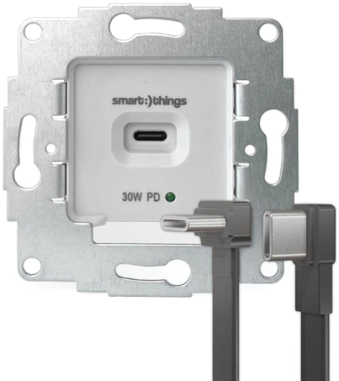 sCharge 30W inbouw voedingsadapter 230V met USB-C
