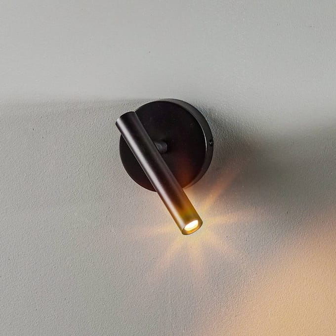 SIGMA Wandlamp Sopel hoogte 15 cm, zwart