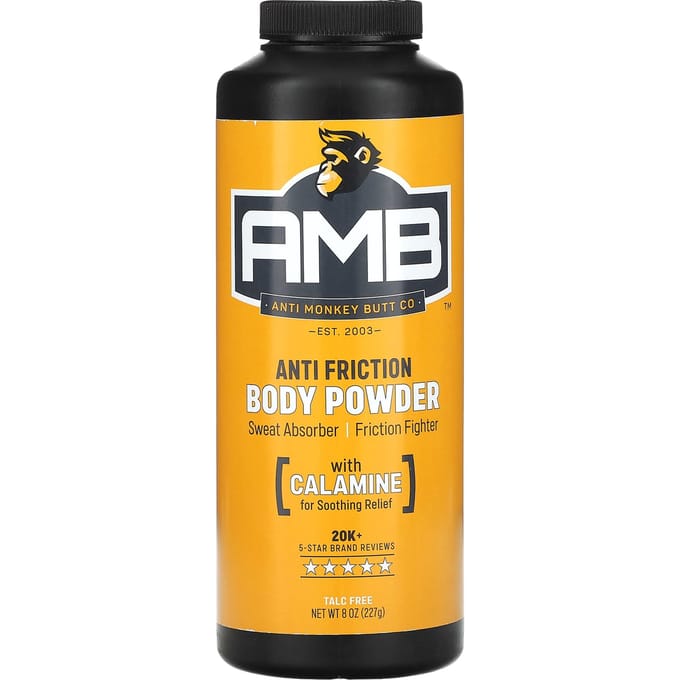 Anti Monkey Butt, Anti Friction Body Powder, 8 oz (227 g) black
