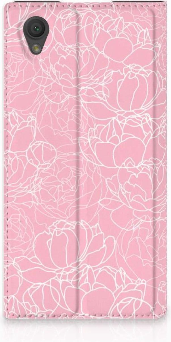 Sony Xperia L1 Smart Cover White Flowers