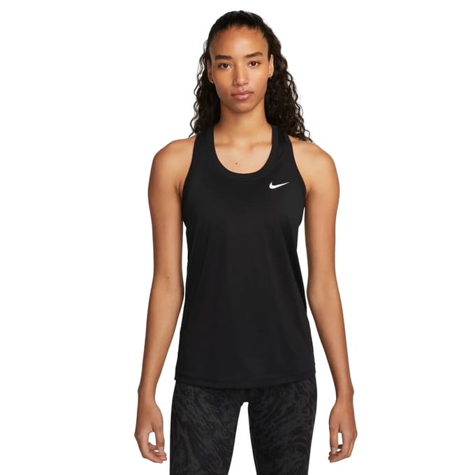 Nike Dri-Fit Racerback Tanktop Dames-Zwart