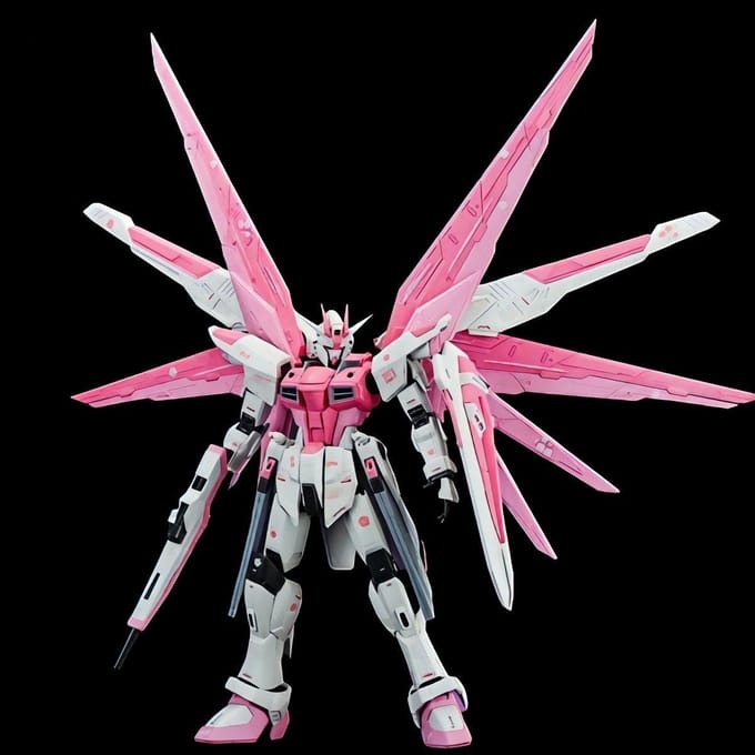 Fm1100 Standbeeld Vrijheid Sakura Supa Roze Kleurstelling Shanghai Mech Assemblage Modelbouwkit Actiefiguren Bureau Ornament Puzzelspeelgoed