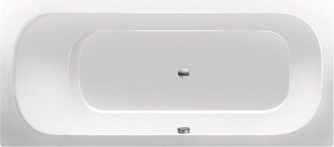 Xenz Aruba Ligbad - 180x80x48 - afvoer Midden - acryl - wit