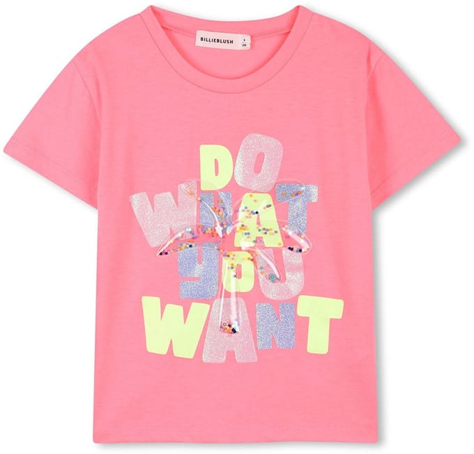 Billieblush - T-Shirt print - Pink - Maat 104