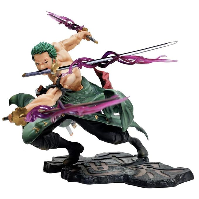 Figurine Anime One Piece Chaude 10cm GK Roronoa Zoro Trois lames Sa-maximum Statue Manga Anime Modèle d'Action Modèle de Collection Jouet Enfant