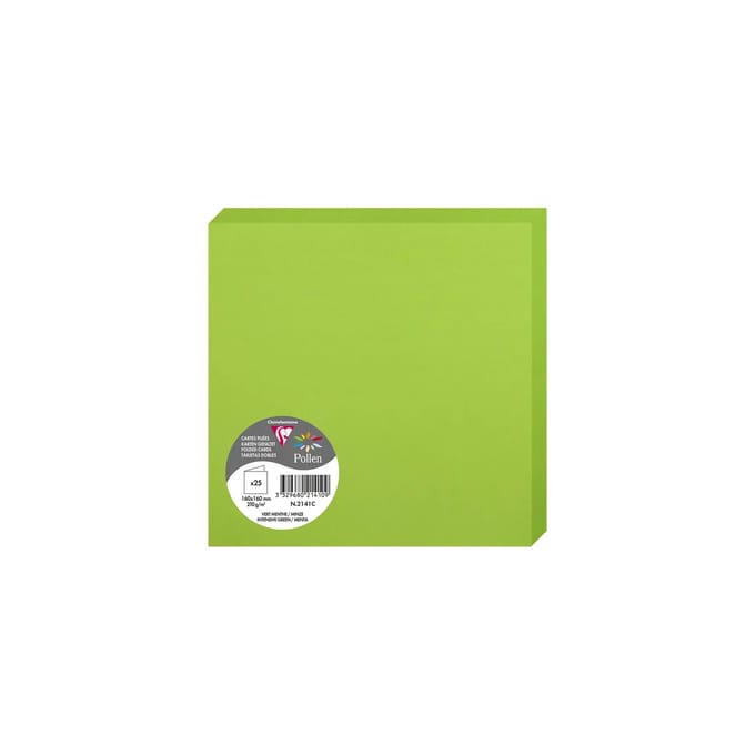 Gevouwen kaarten Clairefontaine Pollen (x25)