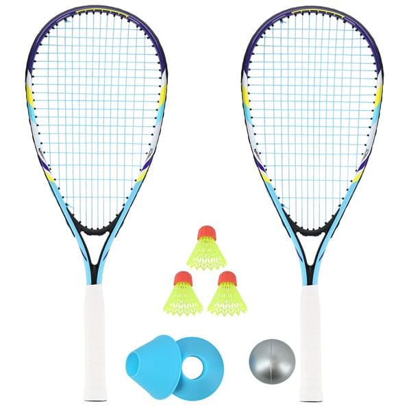 Nils NRS005 - Crossminton Set - 2 Rackets - Speeders - Markeringen - Bal - Hoes