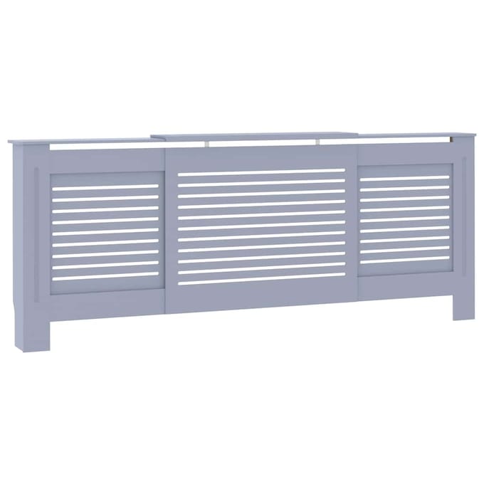 vidaXL Radiatorombouw 205 cm MDF grijs