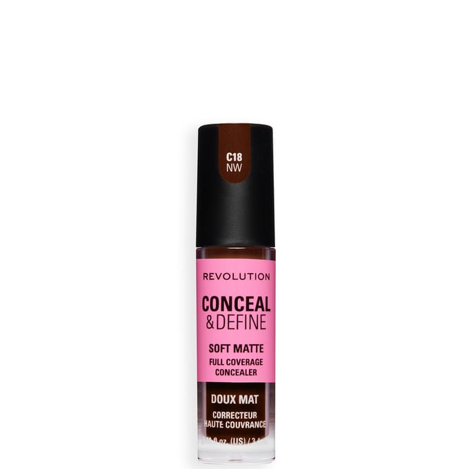 Revolution Conceal and Define Full Coverage Concealer (Various Shades) - C18NW