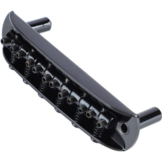 Chevalet de Guitare Électrique avec Cordier à Rouleaux et Sillets Transférant les Vibrations gray