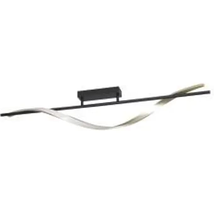 EGLO LED plafondlamp CONAPRATO, zwart/messing, 115 cm, CCT