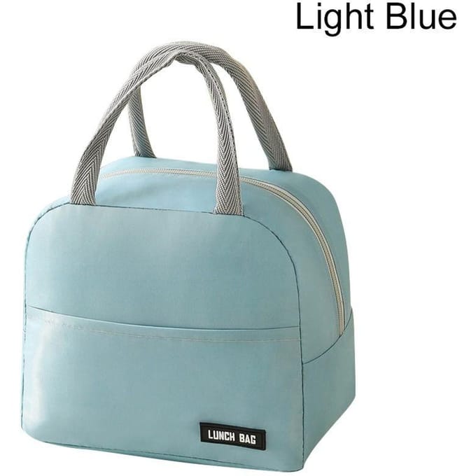Kind Student Picknick Opbergtas Lunchbox Geïsoleerde Thermische Tas Ontbijt Organizer Koeltas gray