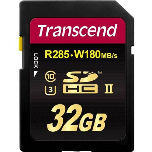 Transcend Premium 700S SDHC-kaart – 32 GB – Class 10, UHS-II, UHS-Class 3, v90 Video Speed Class