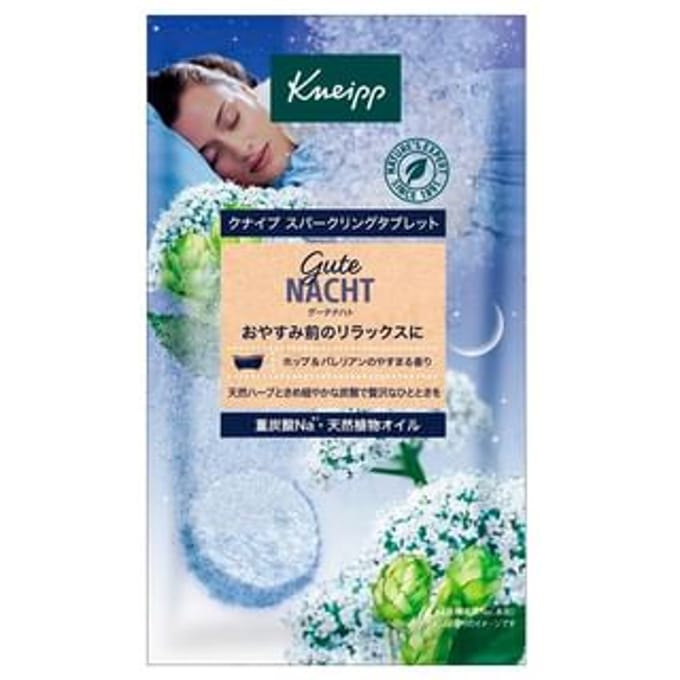 Kneipp Japan - Sparkling Tablet Gute Nacht Hop & Valerian 50g