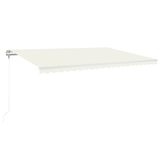 vidaXL - Luifel - automatisch - uittrekbaar - 500x350 - cm - crèmekleurig