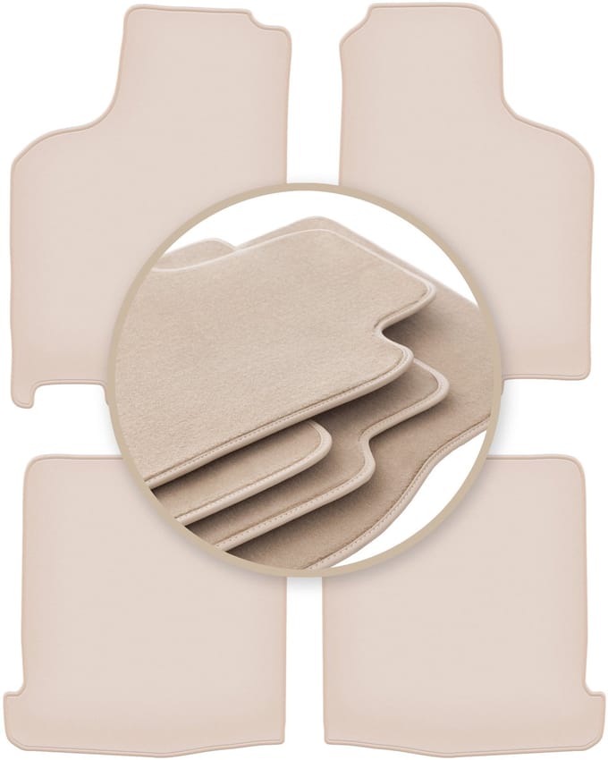 PREMIUM beige matten voor: Volkswagen Lupo 3L hatchback 1997-2005