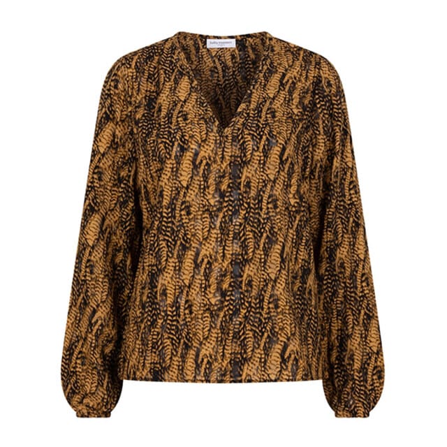 LOFTY MANNER - Blouse agnes - QI11 - 819 feathers print