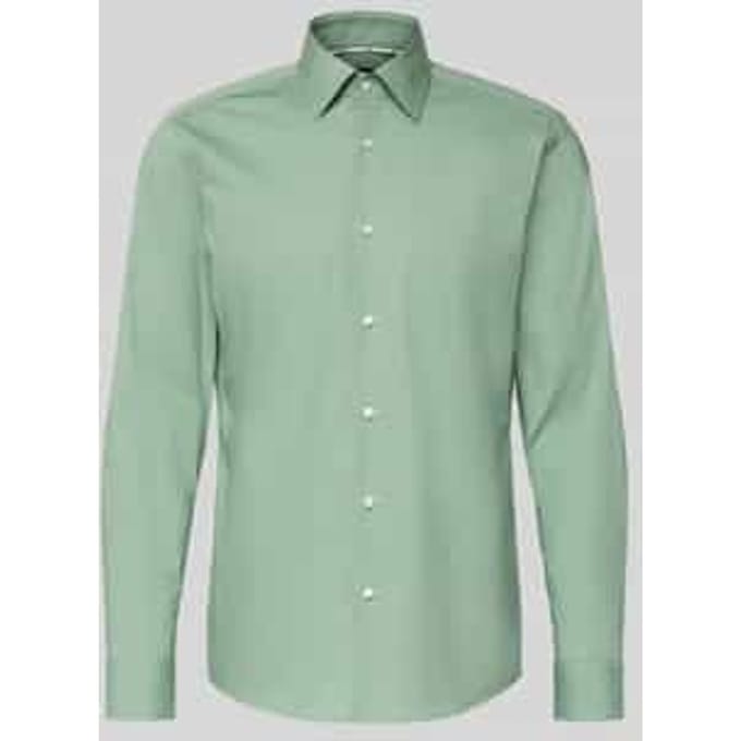 Slim Fit businesshemd van katoenmix model 'H-HANK-KENT'