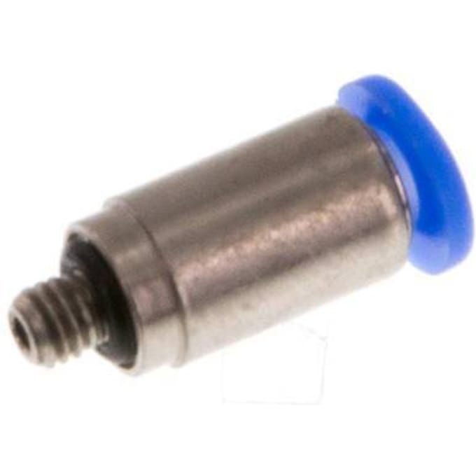 3mm x M 3 Staal/POM Insteekfitting Buitendraad Binnenzeskant Compact Ontwerp NBR [2 Stuks]