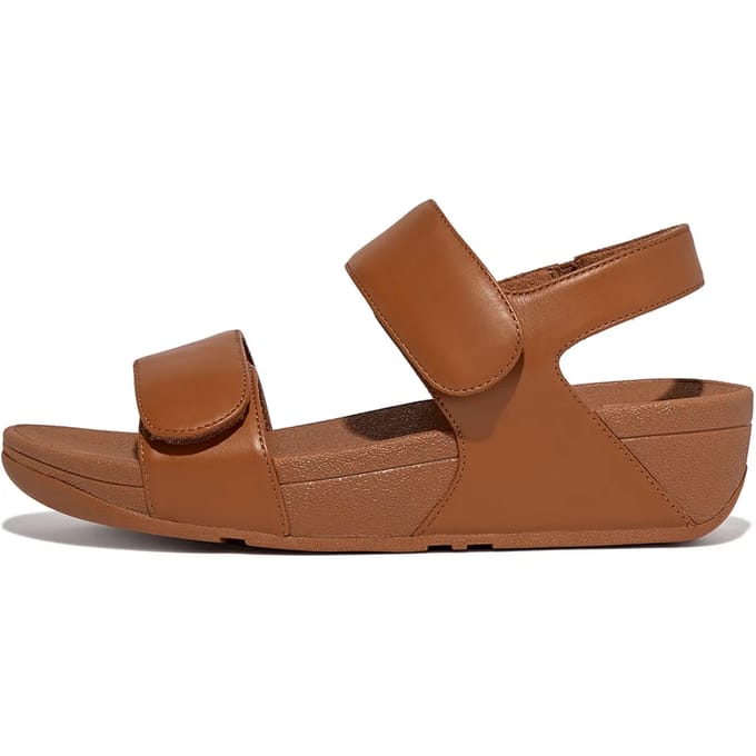 FitFlop Lulu Adjustable Leather Back-Strap Sandals Dames Sandalen - Light Tan