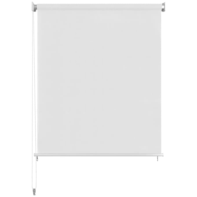 vidaXL - Rolgordijn - voor - buiten - 165(B)x140(H) - cm - wit