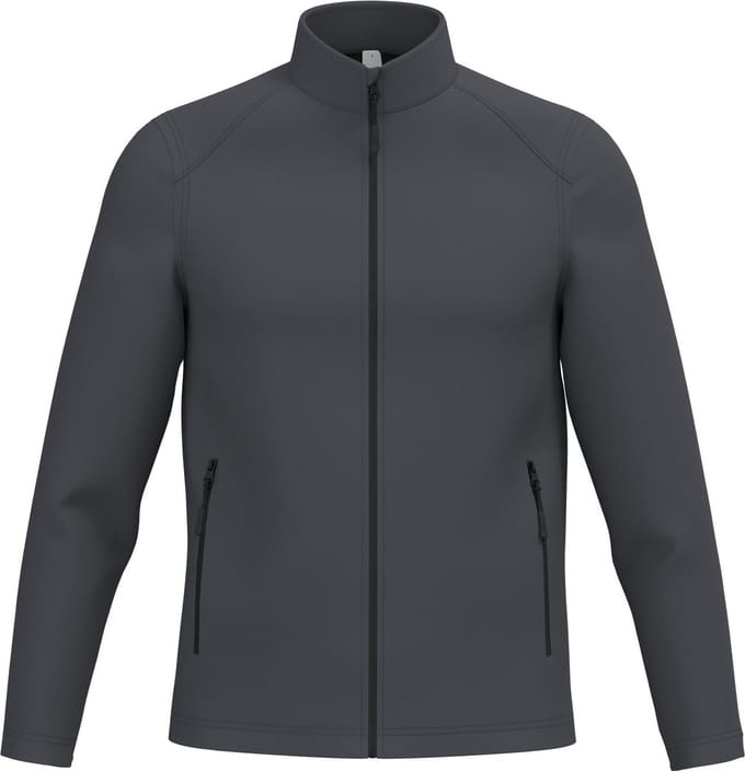 iDeal Basic Brand Heren Softshelljas 2 laags IB410 - Ideal Dark Grey - M