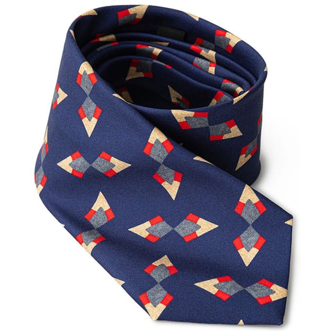 Geometric zijde stropdas moderne stijl
