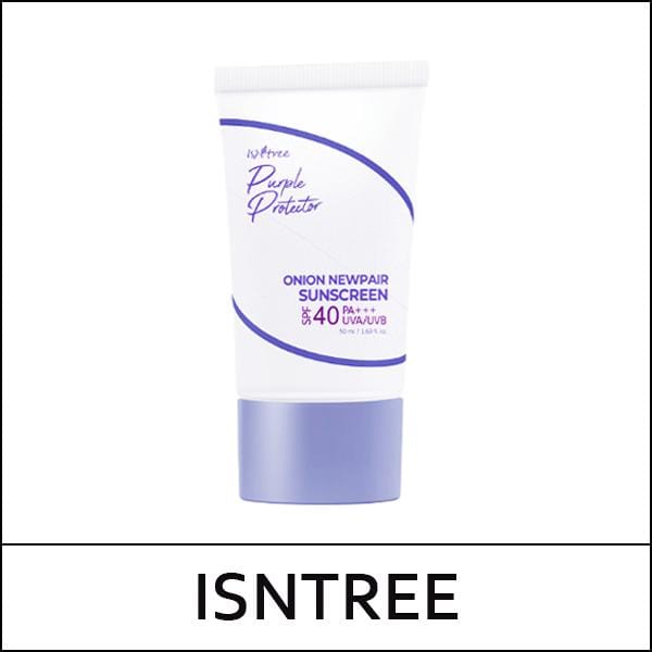 ISNtree, Purple Protector, Onion New Fair Sunscreen, SPF 40, 50 ml (1.69 fl oz) white