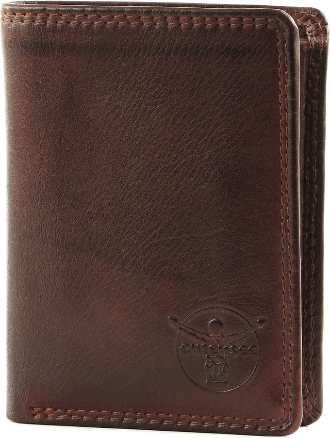 CHIEMSEE Leren Portemonnee Leather Wallet Brown Donkerbruin