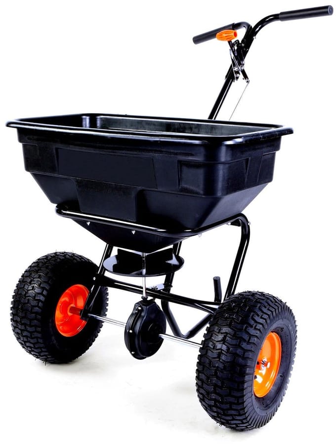 FUXTEC FX-GS56 56 kg centrifugale strooier op wielen XXL strooibreedte