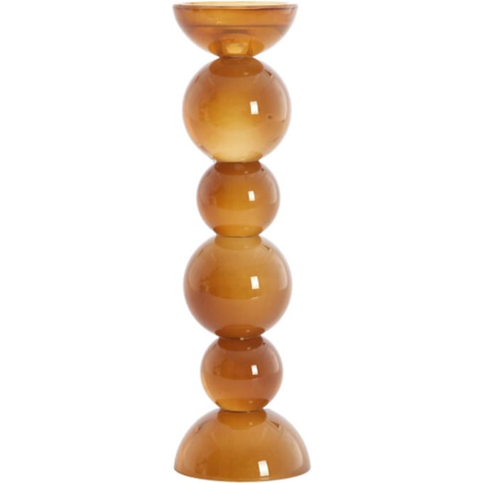 Light & Living - Kaarsenhouder ITINGA - Ø9.5x34 cm - Bruin